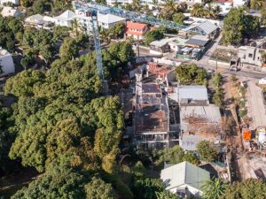 Avancement du chantier en août 2022