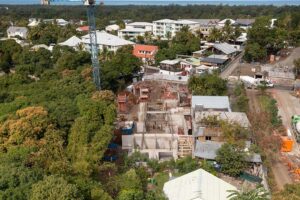 Avancement du chantier en juillet 2022